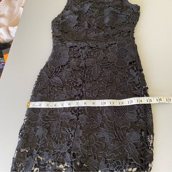ASTR THE LABEL Samantha Lace Hi-Lo Illusion Lace Dress Black Size XS - Picture 9 of 13